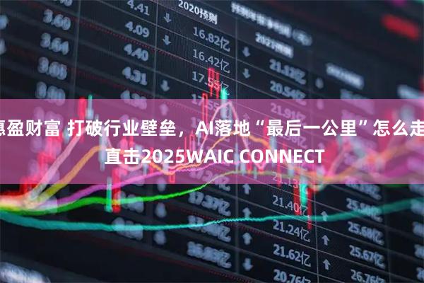惠盈财富 打破行业壁垒，AI落地“最后一公里”怎么走？ 直击2025WAIC CONNECT